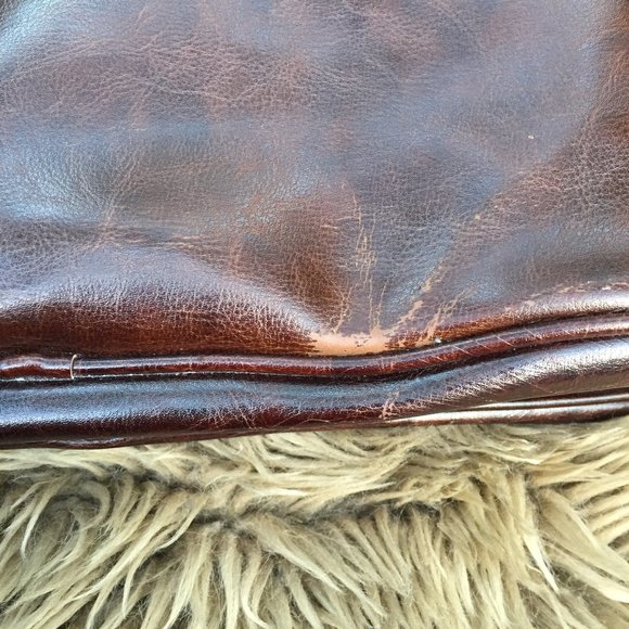 Mouflon brown vegan leather satchel briefcase - Picture 9 of 10